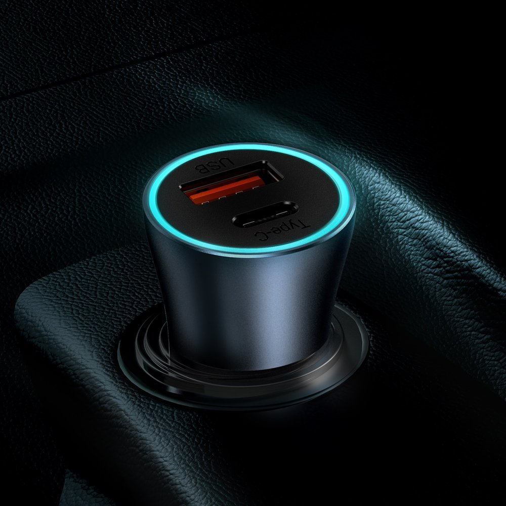 Baseus Golden Contactor Pro quick car charger USB Type C / USB 40 W Power Delivery 3.0 Quick Charge 4+ SCP FCP AFC + USB Typ C - Lightning cable gray (TZCCJD-B0G) 11 Baseus Golden Contactor Pro quick car charger USB Type C / USB 40 W Power Delivery 3.0 Quick Charge 4+ SCP FCP AFC + USB Typ C - Lightning cable gray (TZCCJD-B0G) 11