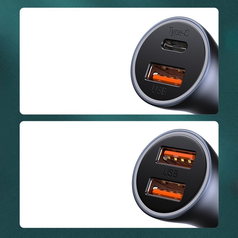 Baseus Golden Contactor Pro quick car charger USB Type C / USB 40 W Power Delivery 3.0 Quick Charge 4+ SCP FCP AFC + USB Typ C - Lightning cable gray (TZCCJD-B0G) 13 Baseus Golden Contactor Pro quick car charger USB Type C / USB 40 W Power Delivery 3.0 Quick Charge 4+ SCP FCP AFC + USB Typ C - Lightning cable gray (TZCCJD-B0G) 13