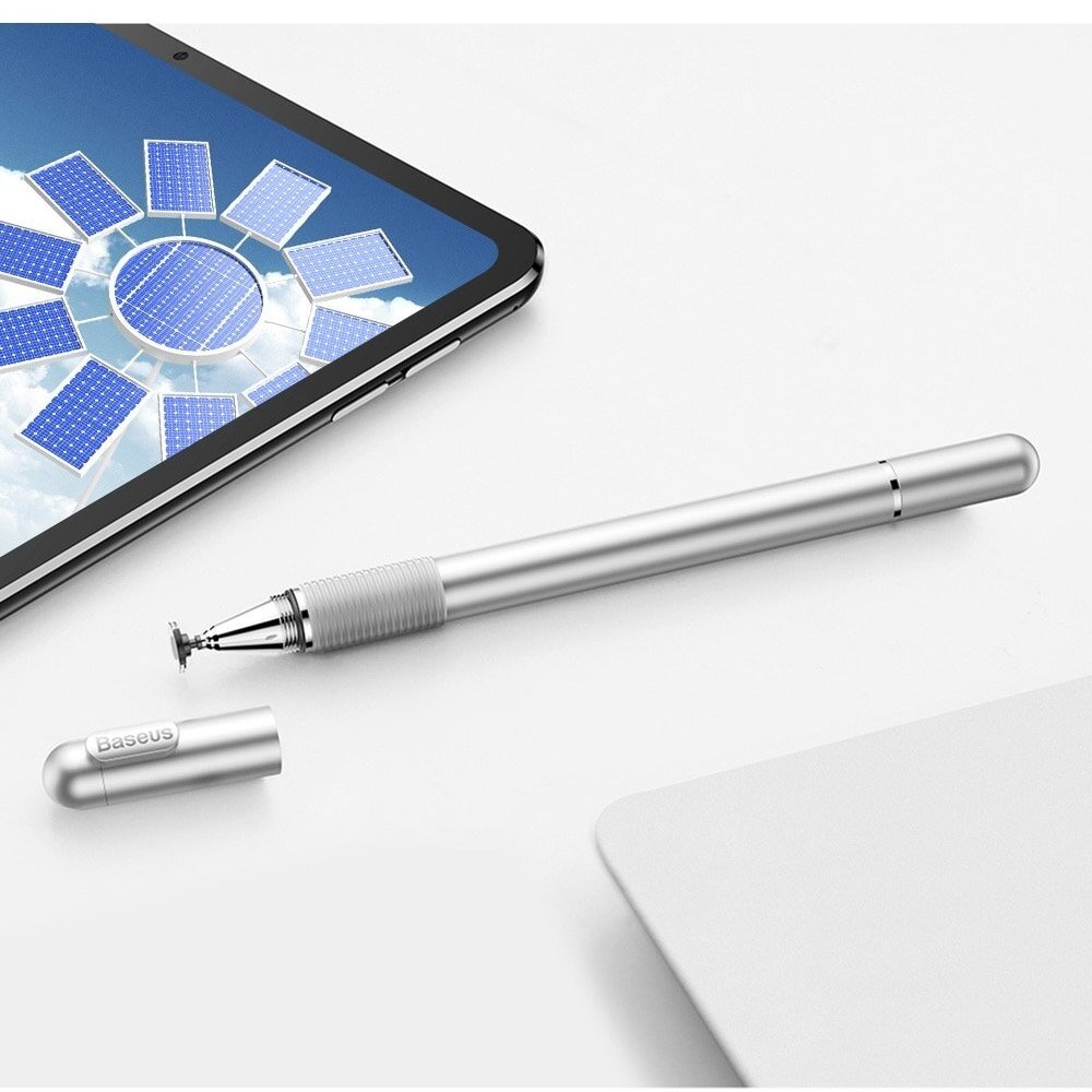 Baseus Golden Cudgel Double-Sided Capacitive Stylus With Precision Disc And Gel Pen Silver (Acpcl-0S) 11 Baseus Golden Cudgel Double-Sided Capacitive Stylus With Precision Disc And Gel Pen Silver (Acpcl-0S) 11