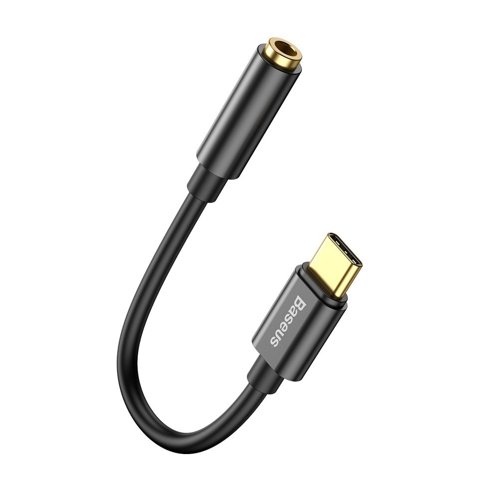 Adapteris Baseus L54 Usb-C Į 3.5 Mm Female juodas UGLX912 Adapteris Baseus L54 Usb-C Į 3.5 Mm Female juodas UGLX912