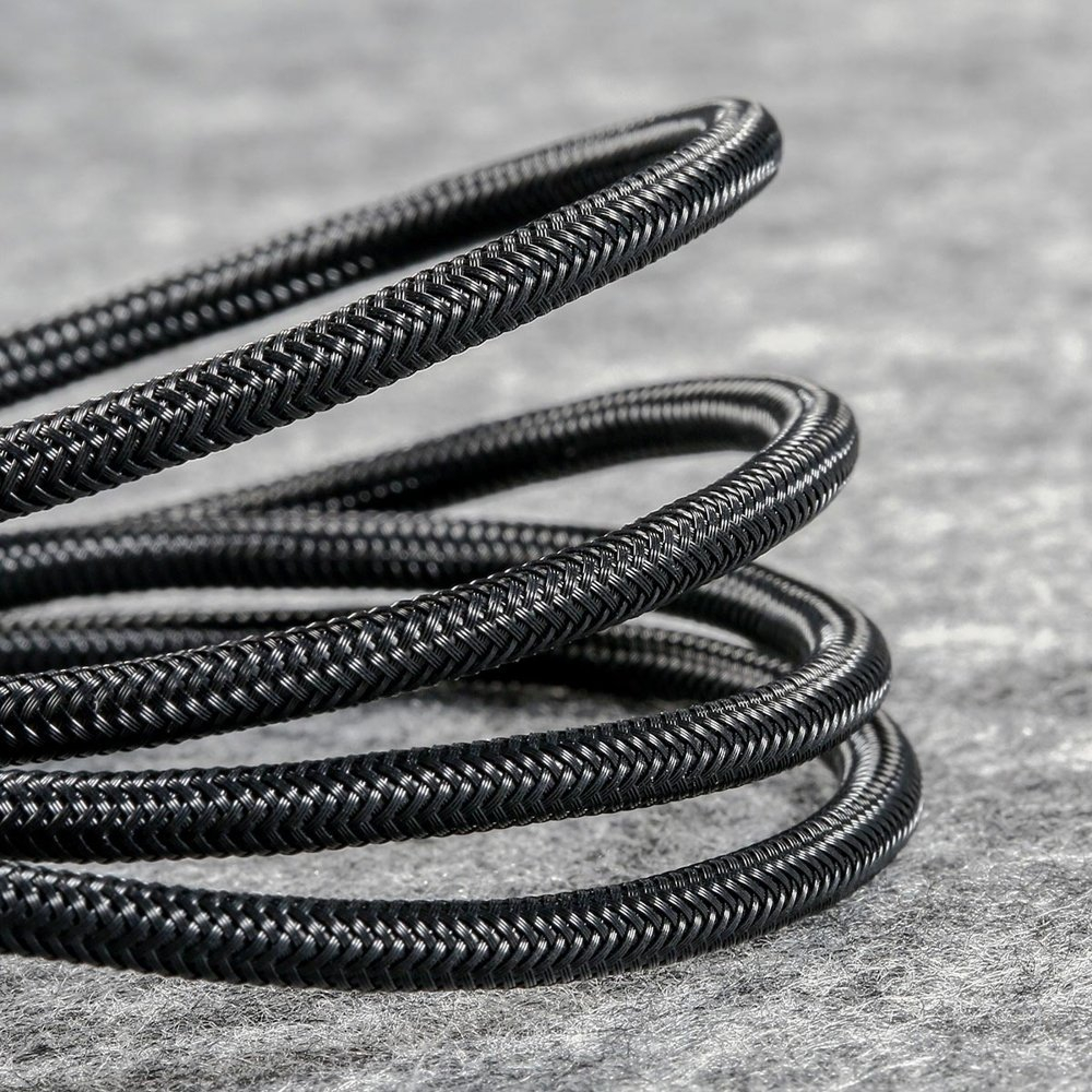 Baseus Lightning / 2X Usb Type C / Micro Usb Nylon Braided Cable 3.5A 1.2M Black (Ca1T4-B01) Ex-Display 10 Baseus Lightning / 2X Usb Type C / Micro Usb Nylon Braided Cable 3.5A 1.2M Black (Ca1T4-B01) Ex-Display 10