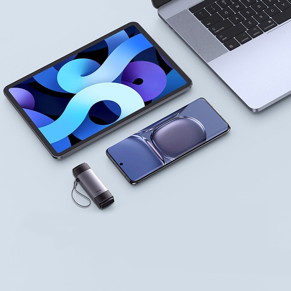 Kortelių skaitytuvas Baseus Lite Series USB-A / USB-C 3.0 SD / TF – pilkas 11