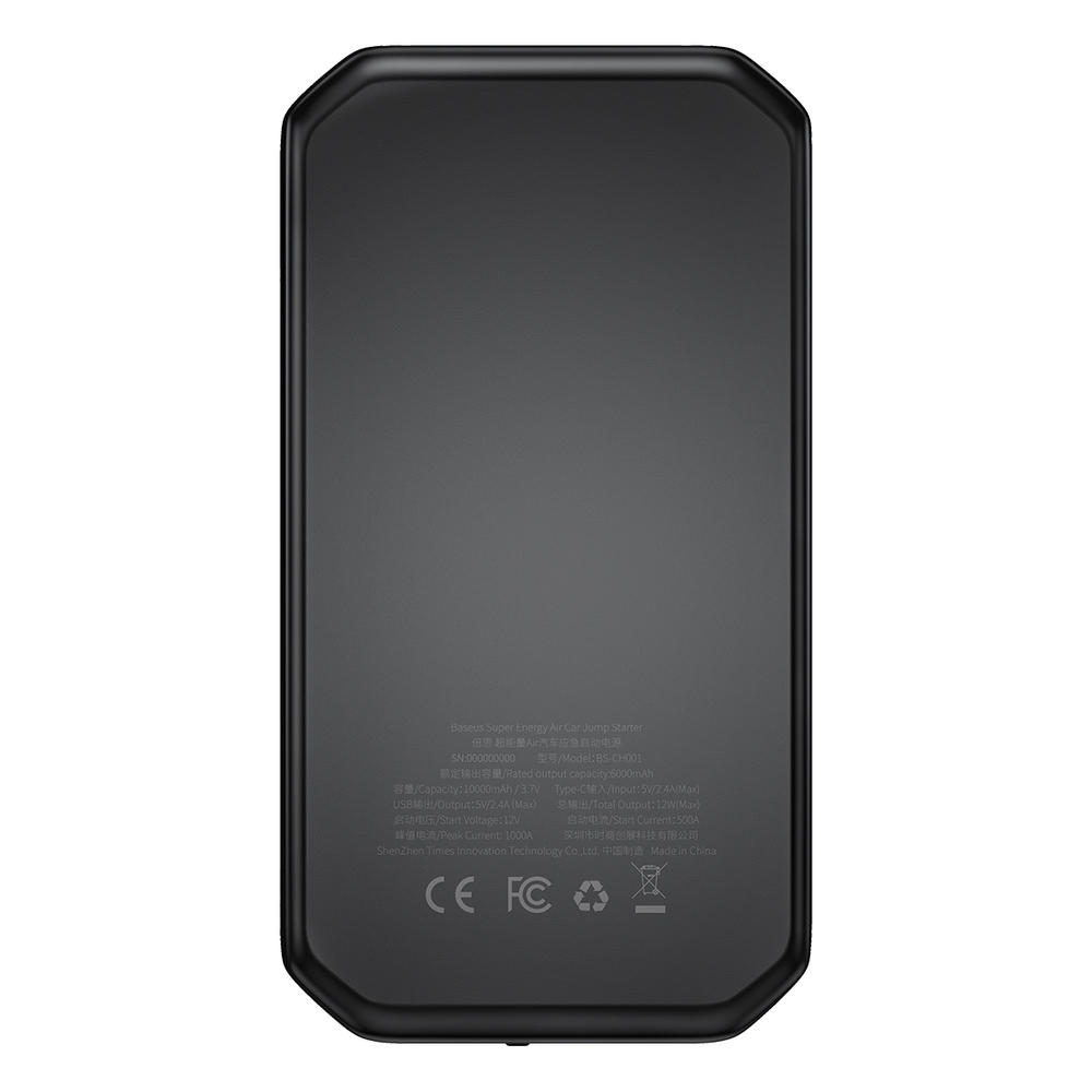 Baseus power bank Power Starter Jump Starter booster 1000mAh 12V (1000A / 500A) + crocodile clips black (CGNL020101) 2 Baseus power bank Power Starter Jump Starter booster 1000mAh 12V (1000A / 500A) + crocodile clips black (CGNL020101) 2