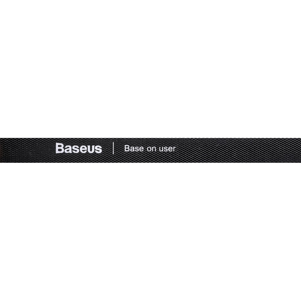 Baseus Rainbow Circle Velcro Straps Juosta Skirta Kabelių Tvarkai Palaikyti 3M Juodas (Acmgt-F01) UGLX912 3 Baseus Rainbow Circle Velcro Straps Juosta Skirta Kabelių Tvarkai Palaikyti 3M Juodas (Acmgt-F01) UGLX912 3