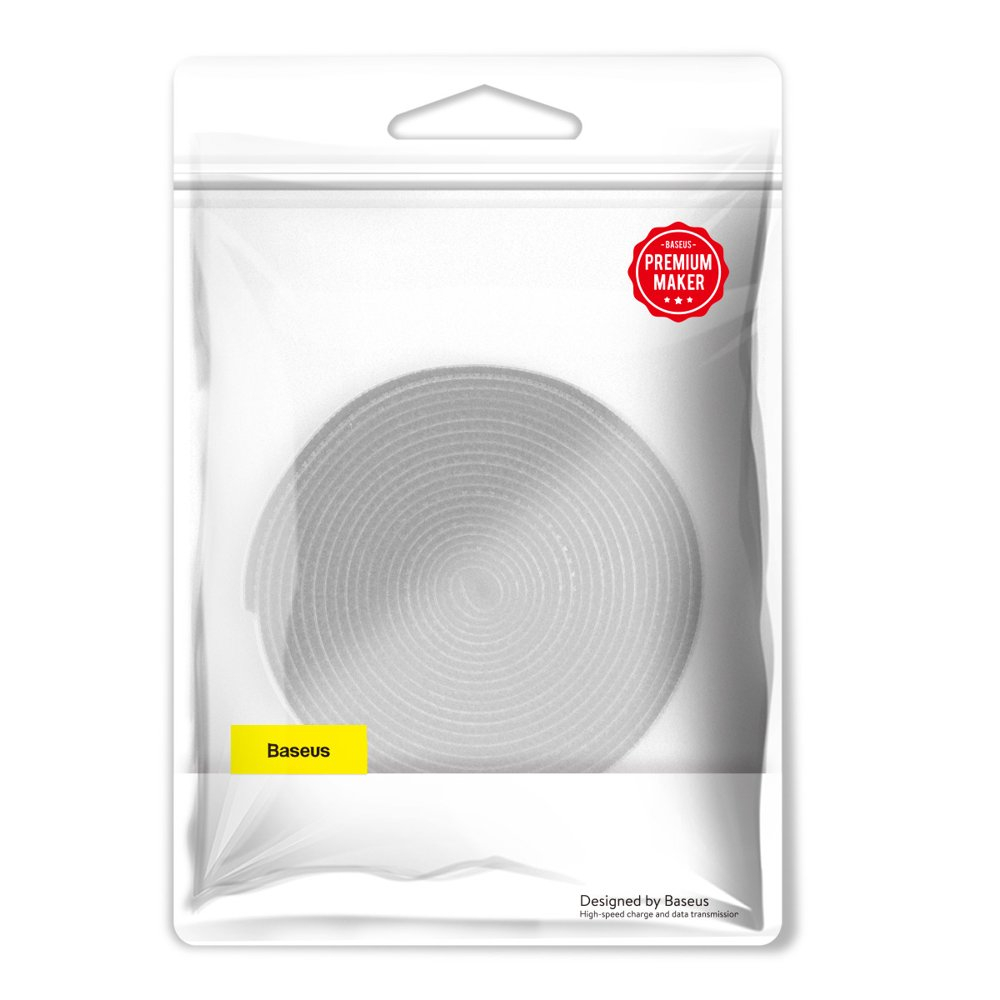 Baseus Rainbow Circle Velcro Straps To Organizing Cables 3M Gray (Acmgt-F0G)  17 Baseus Rainbow Circle Velcro Straps To Organizing Cables 3M Gray (Acmgt-F0G)  17