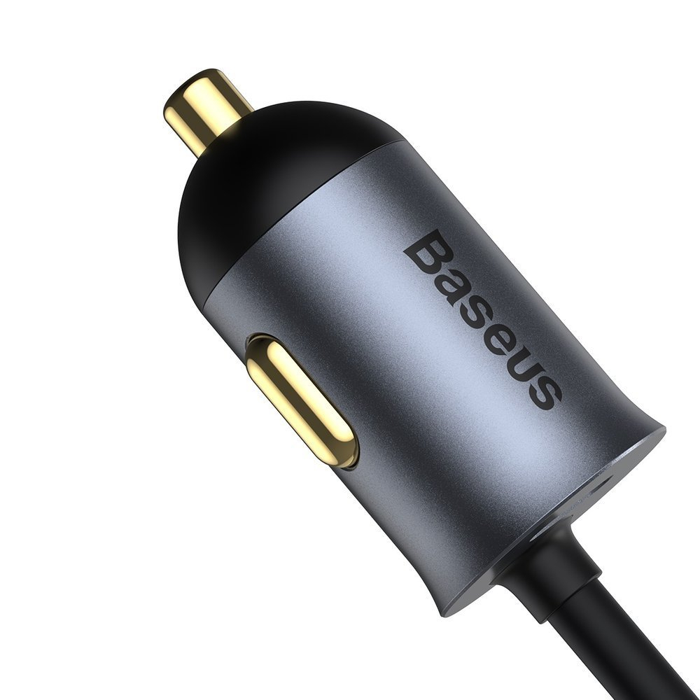 Automobilinis Įkroviklis Baseus Share Together 2x USB / 2x USB Type C 120W PPS Quick Charge Power Delivery Pilkas (CCBT-A0G) 7 Automobilinis Įkroviklis Baseus Share Together 2x USB / 2x USB Type C 120W PPS Quick Charge Power Delivery Pilkas (CCBT-A0G) 7