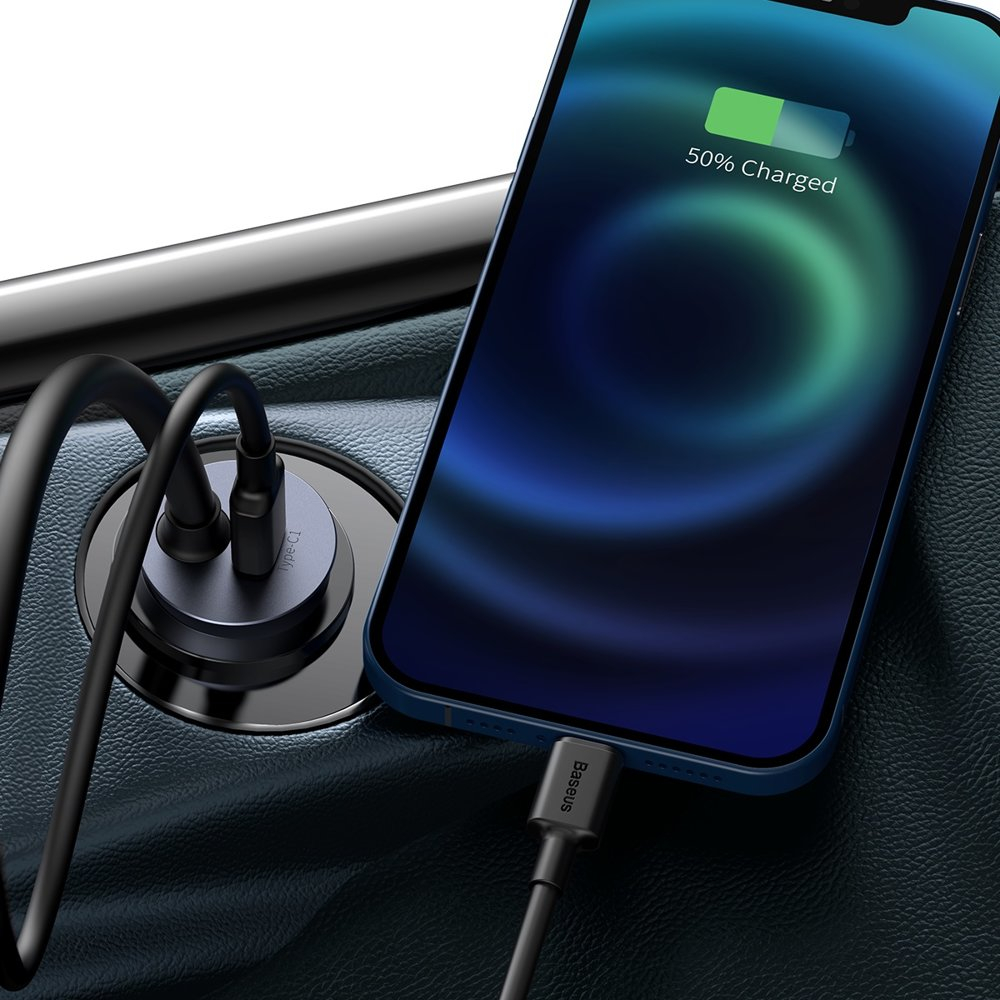Automobilinis Įkroviklis Baseus Share Together 2x USB / 2x USB Type C 120W PPS Quick Charge Power Delivery Pilkas (CCBT-A0G) 8 Automobilinis Įkroviklis Baseus Share Together 2x USB / 2x USB Type C 120W PPS Quick Charge Power Delivery Pilkas (CCBT-A0G) 8