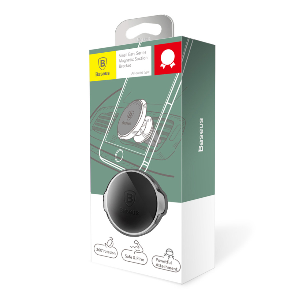 Telefono laikiklis Baseus Small Ears Series Air Vent Magnetic Juodas (SUER-A01) 14 Telefono laikiklis Baseus Small Ears Series Air Vent Magnetic Juodas (SUER-A01) 14