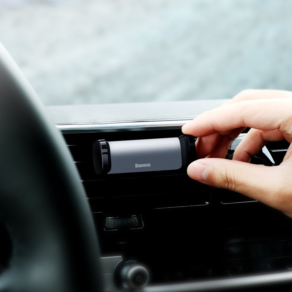 Telefono laikiklis Baseus Steel Cannon Air Outlet Car Mount juodas 8 Telefono laikiklis Baseus Steel Cannon Air Outlet Car Mount juodas 8