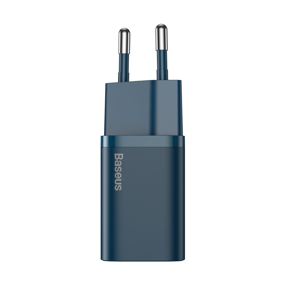 Baseus Super Si 1C Greitas Buitinis Įkroviklis USB Type C 20 W Mėlynas (CCSUP-B03) 1 Baseus Super Si 1C Greitas Buitinis Įkroviklis USB Type C 20 W Mėlynas (CCSUP-B03) 1