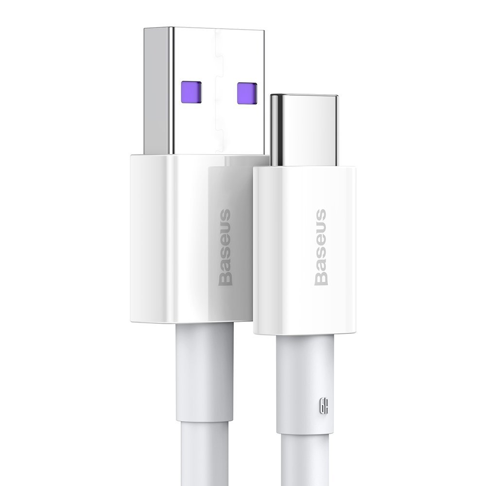 Baseus Superior Series Greito Įkrovimo Kabelis USB - USB Type C 66 W 6A 1 m Baltas (CATYS-02) 1 Baseus Superior Series Greito Įkrovimo Kabelis USB - USB Type C 66 W 6A 1 m Baltas (CATYS-02) 1