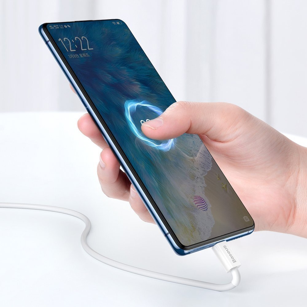 Greito Įkrovimo Kabelis Baseus Superior Series USB - micro USB 2A 1m Baltas (CAMYS-02) 6 Greito Įkrovimo Kabelis Baseus Superior Series USB - micro USB 2A 1m Baltas (CAMYS-02) 6