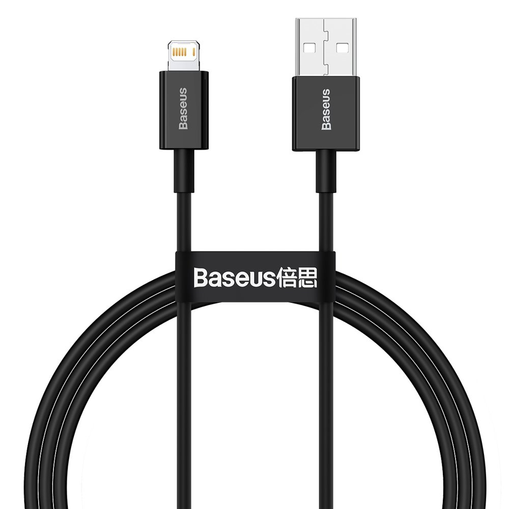 USB kabelis Baseus Superior USB - Lightning fast charging data cable 2,4 A 1 m juodas (CALYS-A01) USB kabelis Baseus Superior USB - Lightning fast charging data cable 2,4 A 1 m juodas (CALYS-A01)