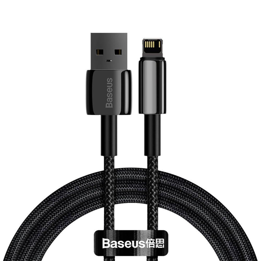 Kabelis Baseus Tungsten USB - Lightning 2,4 A 1 m Juodas (CALWJ-01) Kabelis Baseus Tungsten USB - Lightning 2,4 A 1 m Juodas (CALWJ-01)