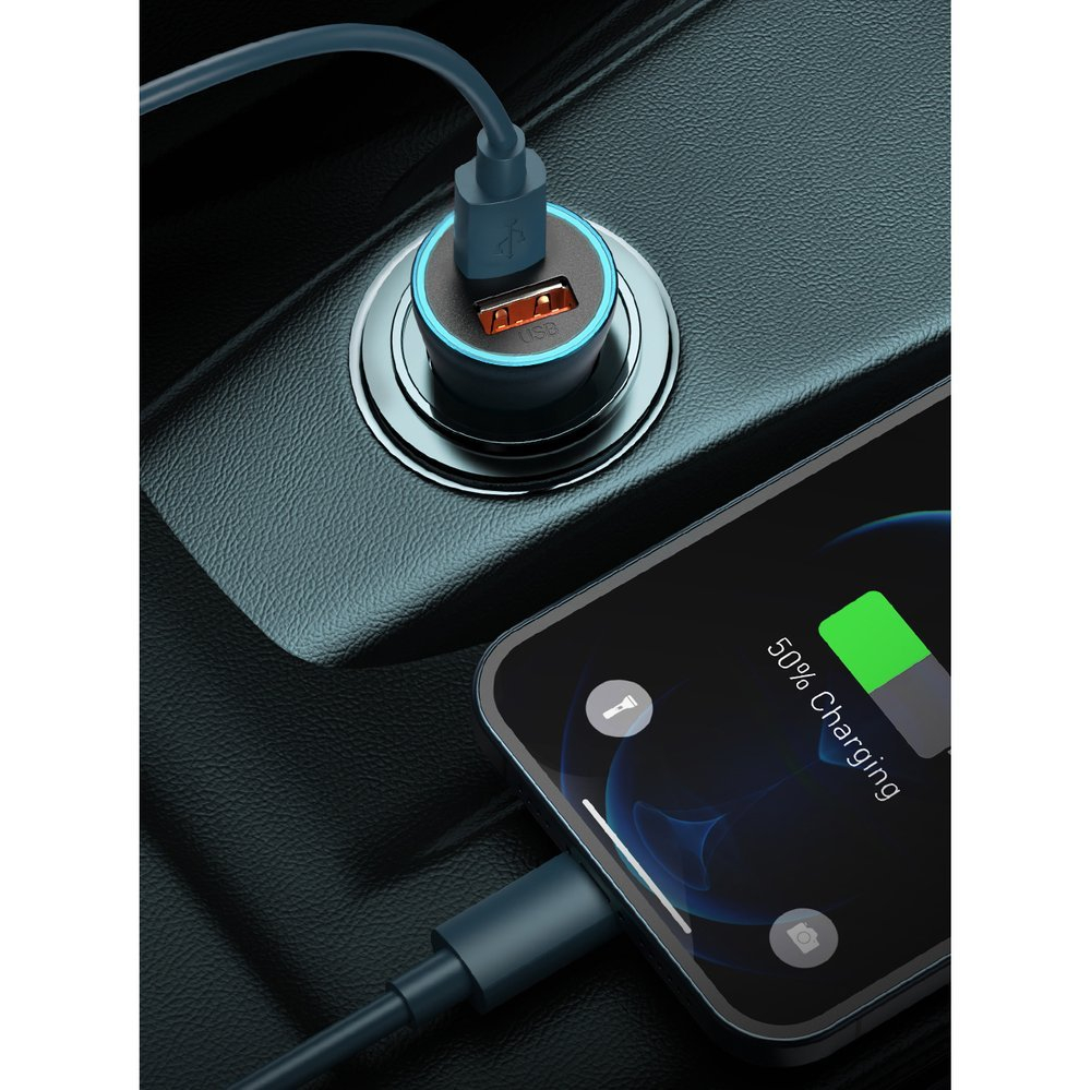 Baseus Golden Contactor Pro quick car charger USB Type C / USB 40 W Power Delivery 3.0 Quick Charge 4+ SCP FCP AFC + USB Typ C - Lightning cable gray (TZCCJD-B0G) 12 Baseus Golden Contactor Pro quick car charger USB Type C / USB 40 W Power Delivery 3.0 Quick Charge 4+ SCP FCP AFC + USB Typ C - Lightning cable gray (TZCCJD-B0G) 12