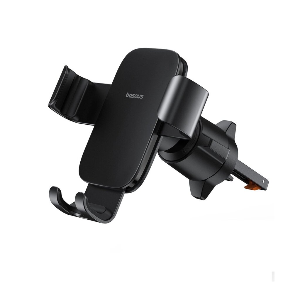 Automobilinis telefono laikiklis Baseus Metal Age 3 Gravity ventiliacijos angai – juodas