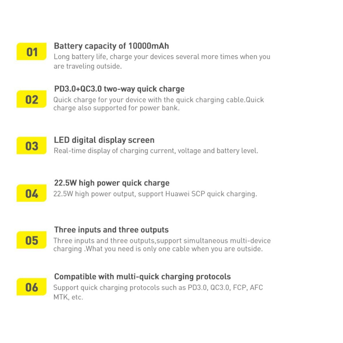 Baseus Adaman Metal power bank with fast charging 10000mAh 22.5W (Overseas Edition 2021) black + USB-A - USB-C 3A cable 0.3m black 24