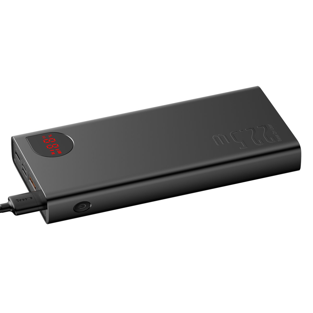 Baseus Adaman power bank with fast charging 20000mAh 22.5W + USB C 3A cable 0.3m black 3