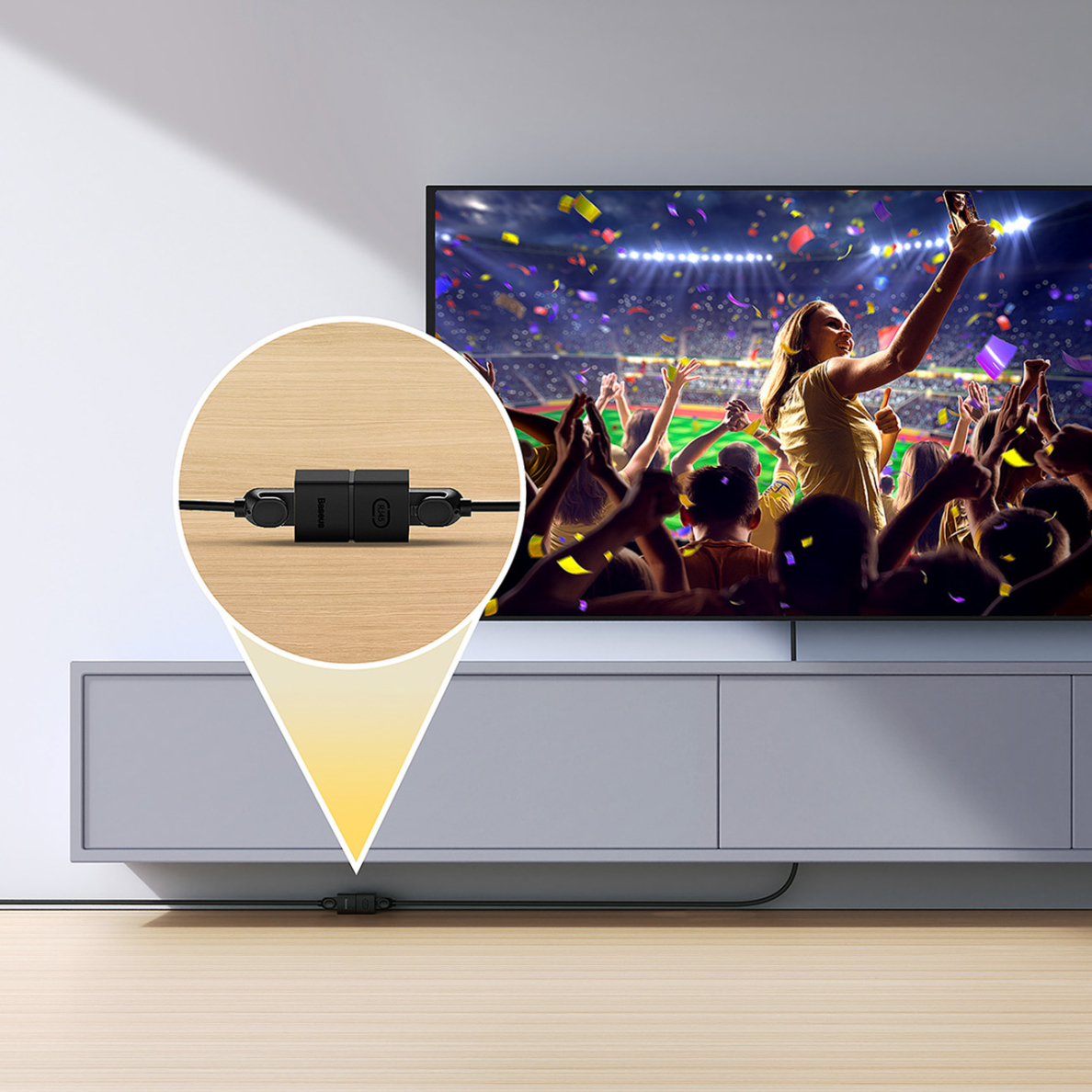 Baseus AirJoy Series Ethernet cable connector RJ-45 2 pcs - black 9