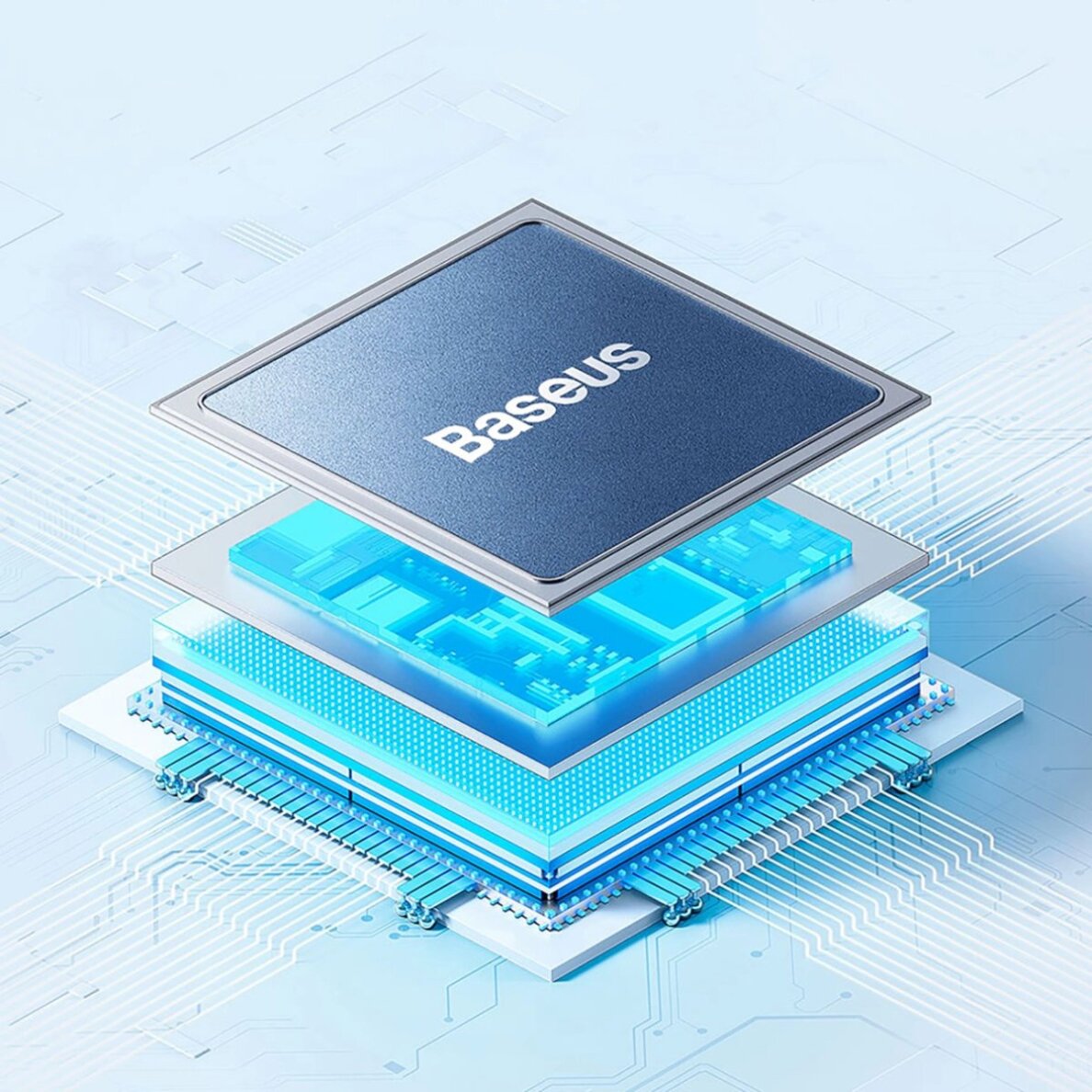 Išorinė baterija Baseus Airpow 20W 10000 mAh – violetinė 11