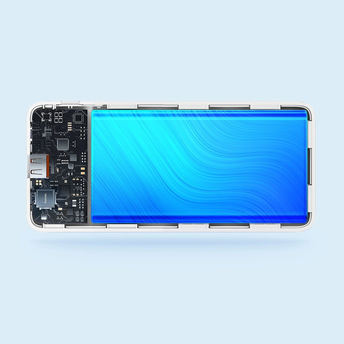 Baseus Airpow 20W 10000mAh Power Bank su Baseus Simple Series USB-A – USB-C 30 cm kabeliu – baltas 9 Baseus Airpow 20W 10000mAh Power Bank su Baseus Simple Series USB-A – USB-C 30 cm kabeliu – baltas 9