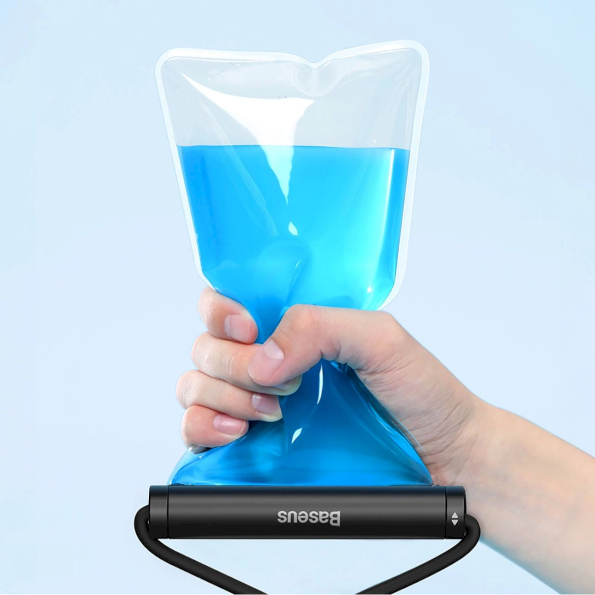 Baseus AquaGlide BS-PC030 vandeniui atsparus dėklas IPX8 with cylindrical clasp - juodas 5