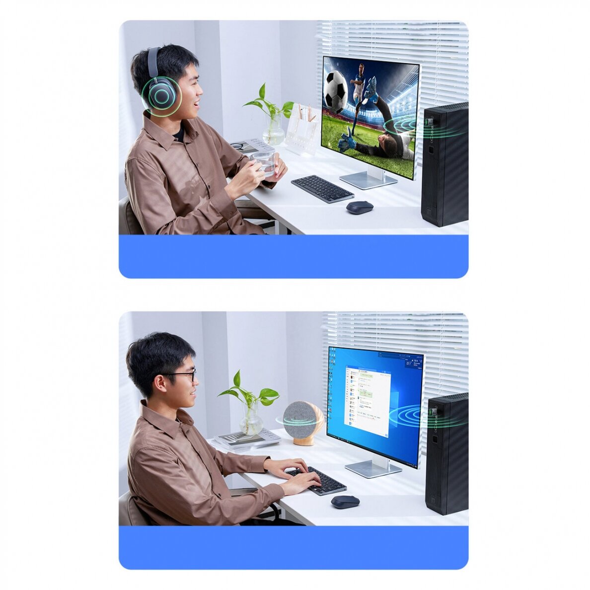 Adapteris Baseus BA07 bluetooth USB adapter - Juodas 13 Adapteris Baseus BA07 bluetooth USB adapter - Juodas 13