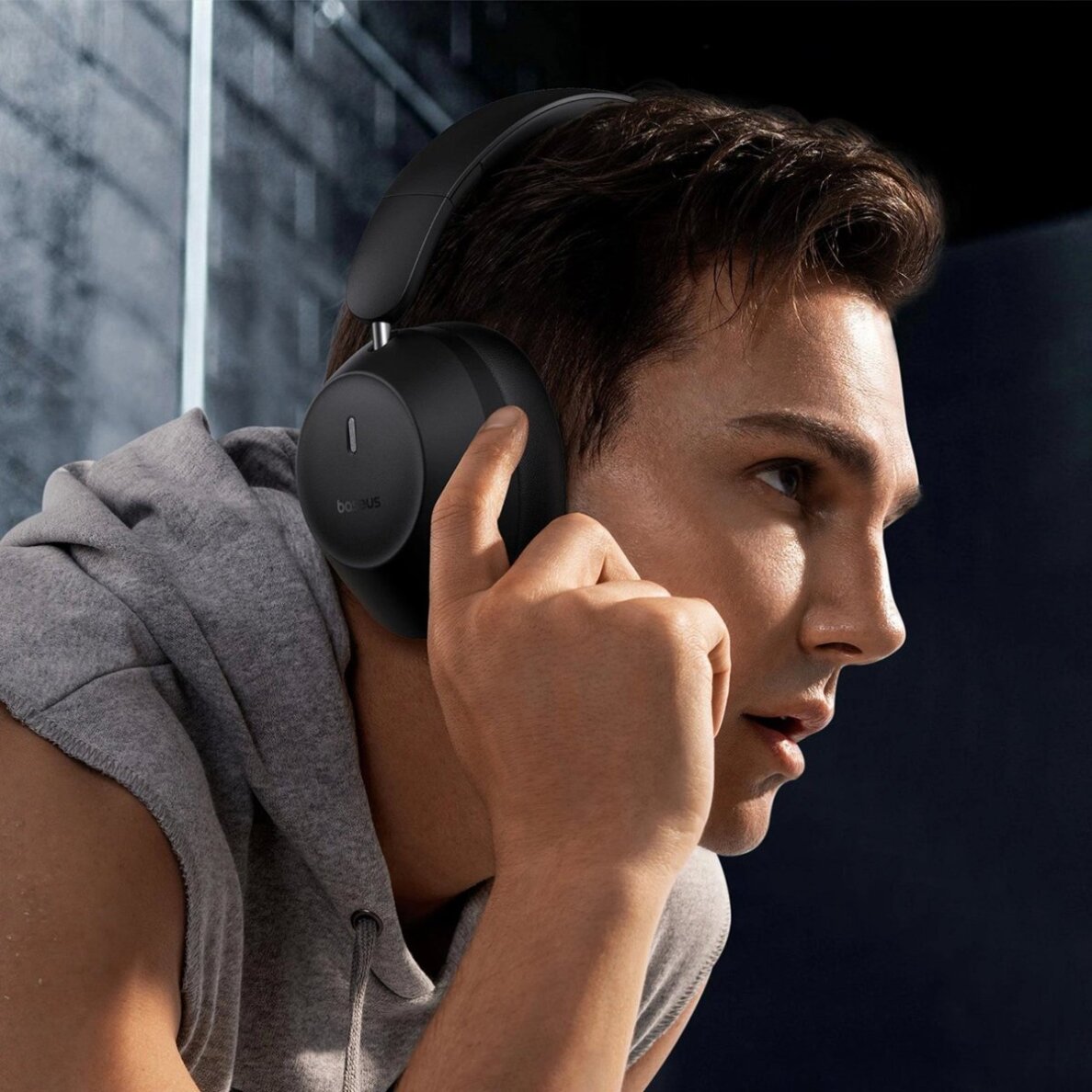 Belaidės ausinės Baseus Bass 30 Max On-Ear Bluetooth 5.3 – juodos 10