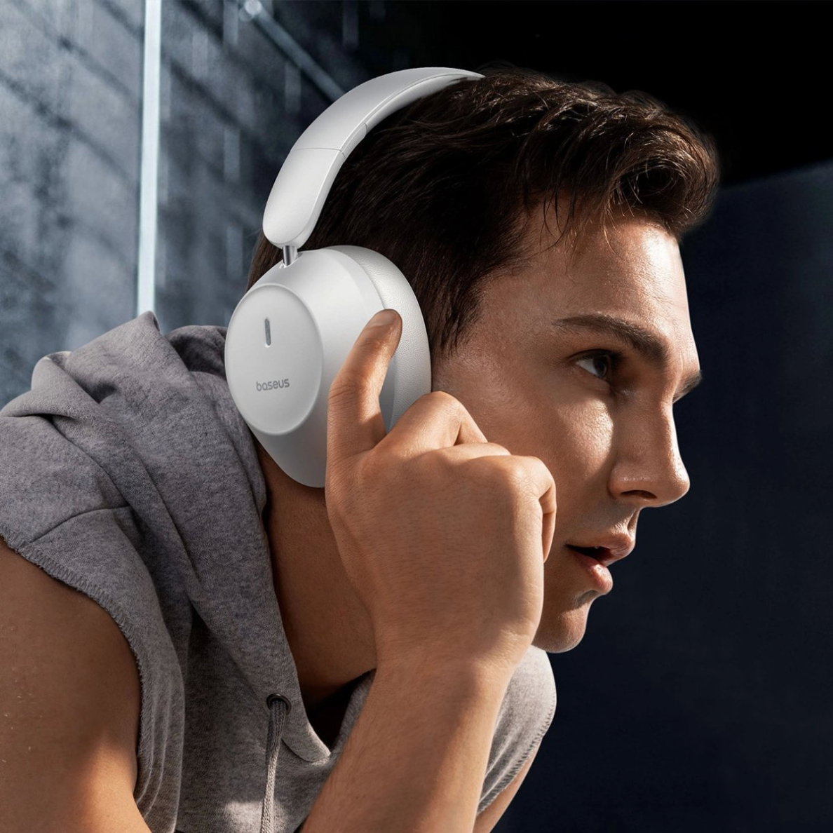 Baseus Bass 30 Max belaidės On-Ear Bluetooth 5.3 ausinės – baltos 10 Baseus Bass 30 Max belaidės On-Ear Bluetooth 5.3 ausinės – baltos 10