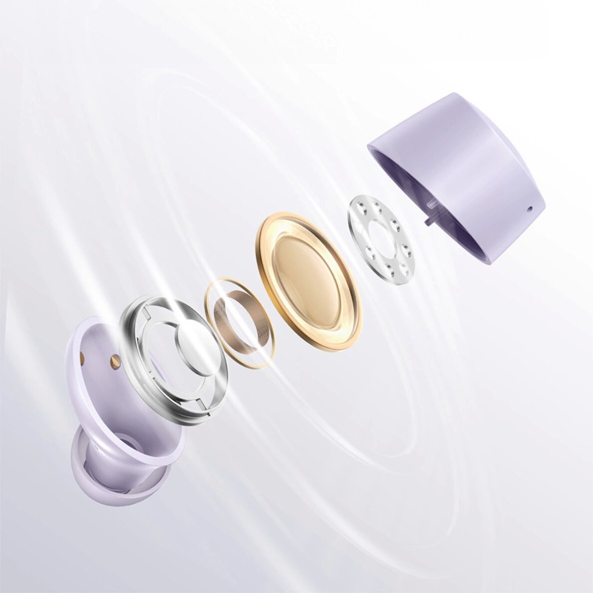 Belaidės ausinės Baseus Bowie E18 TWS ENC IPX4 – violetinės 10 Belaidės ausinės Baseus Bowie E18 TWS ENC IPX4 – violetinės 10