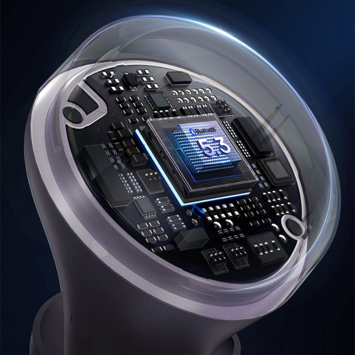 Belaidės ausinės Baseus Bowie E18 TWS ENC IPX4 – violetinės 11