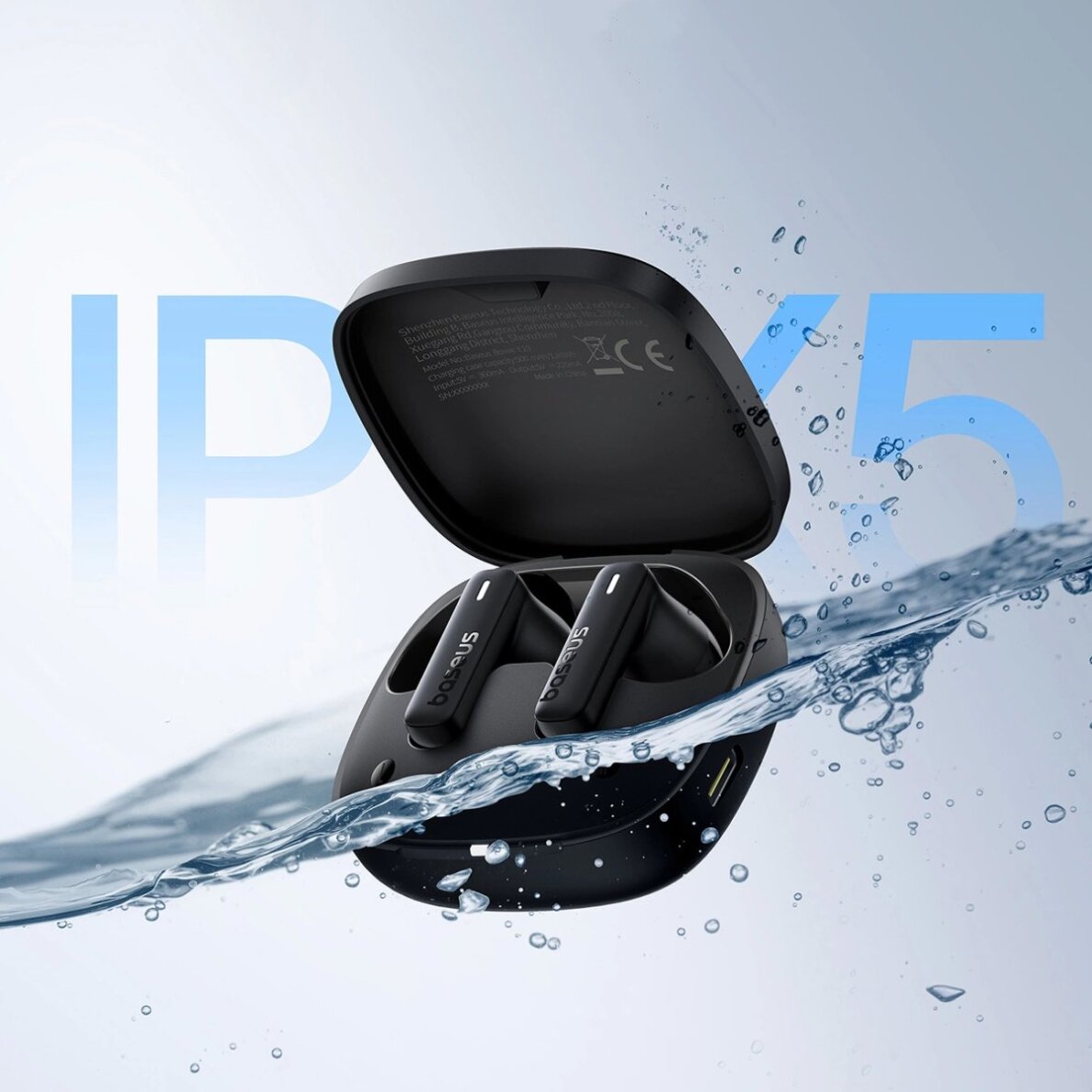 Belaidės ausinės Baseus Bowie E19 TWS In-Ear – juodos 11