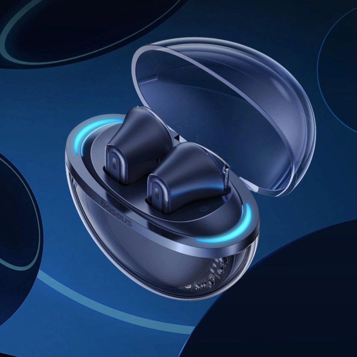 Belaidės ausinės Baseus Bowie E5x TWS – mėlynos 5 Belaidės ausinės Baseus Bowie E5x TWS – mėlynos 5