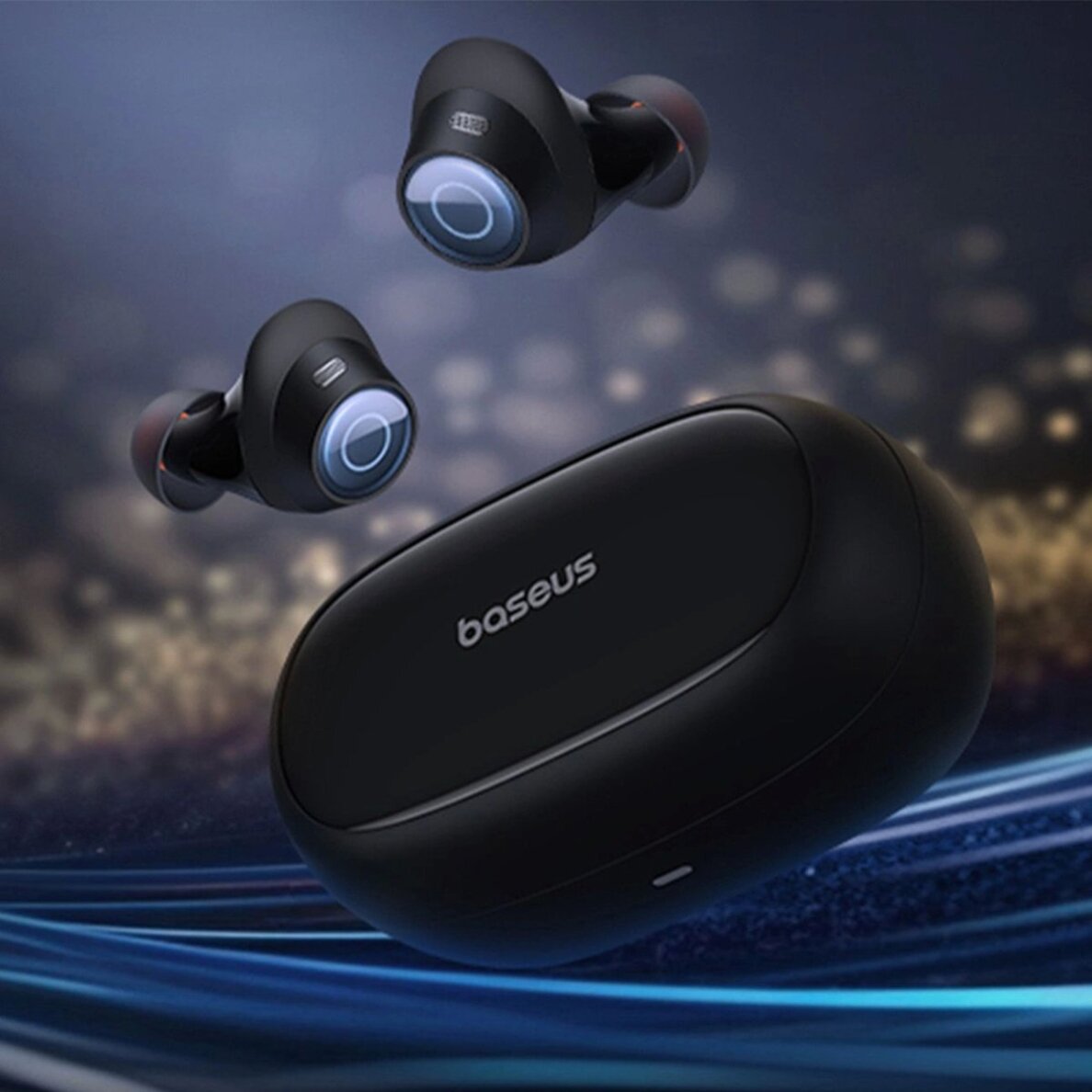 Belaidės ausinės Baseus Bowie MA20 Pro TWS su ANC ir IPX6 – juodos 7