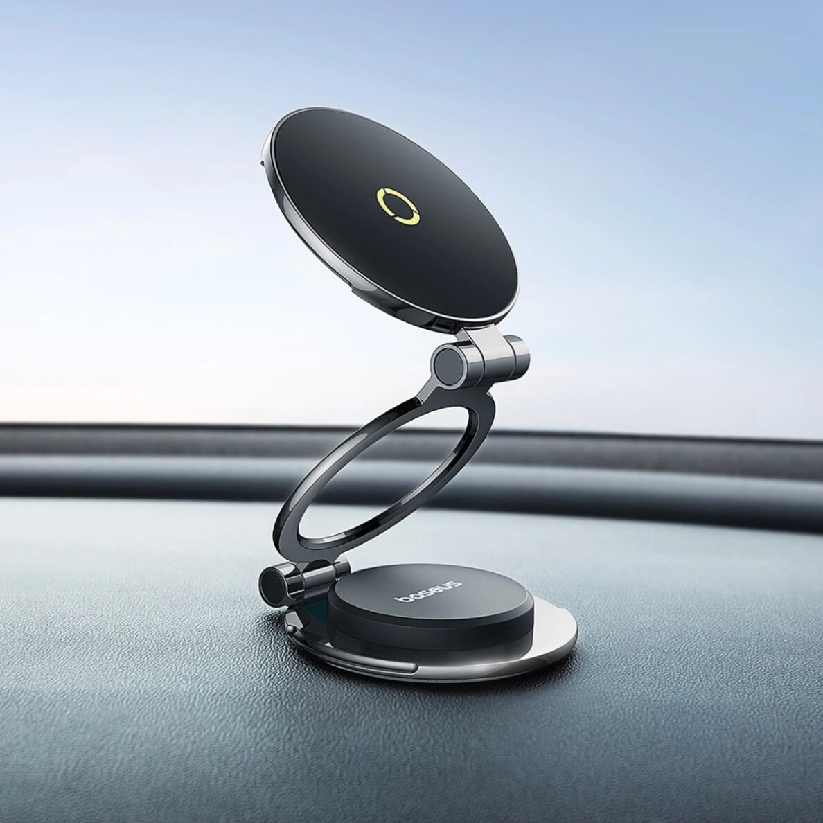 Automobilinis laikiklis Baseus BS-CW06 MagPro II su MagSafe prietaisų skydeliui – juodas 10 Automobilinis laikiklis Baseus BS-CW06 MagPro II su MagSafe prietaisų skydeliui – juodas 10