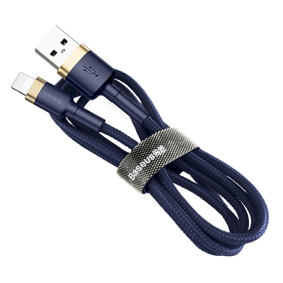 Baseus Cafule USB-A / Lightning 2.4A QC 3.0 Kabelis 1 m - blue-gold 3 Baseus Cafule USB-A / Lightning 2.4A QC 3.0 Kabelis 1 m - blue-gold 3