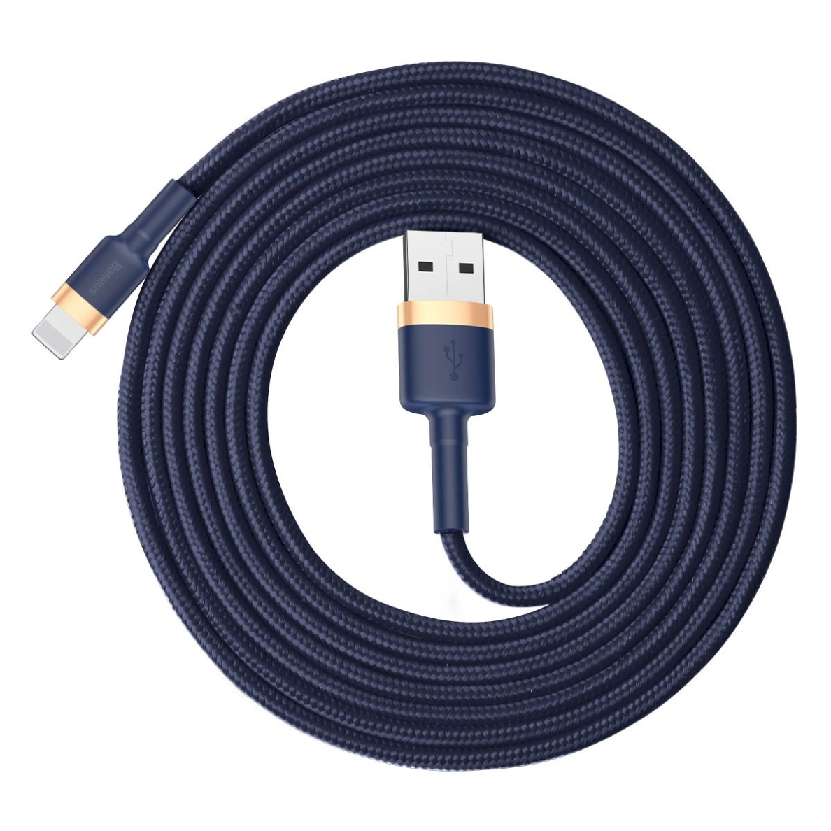 Baseus Cafule USB-A / Lightning 2.4A QC 3.0 Kabelis 1 m - blue-gold 4 Baseus Cafule USB-A / Lightning 2.4A QC 3.0 Kabelis 1 m - blue-gold 4