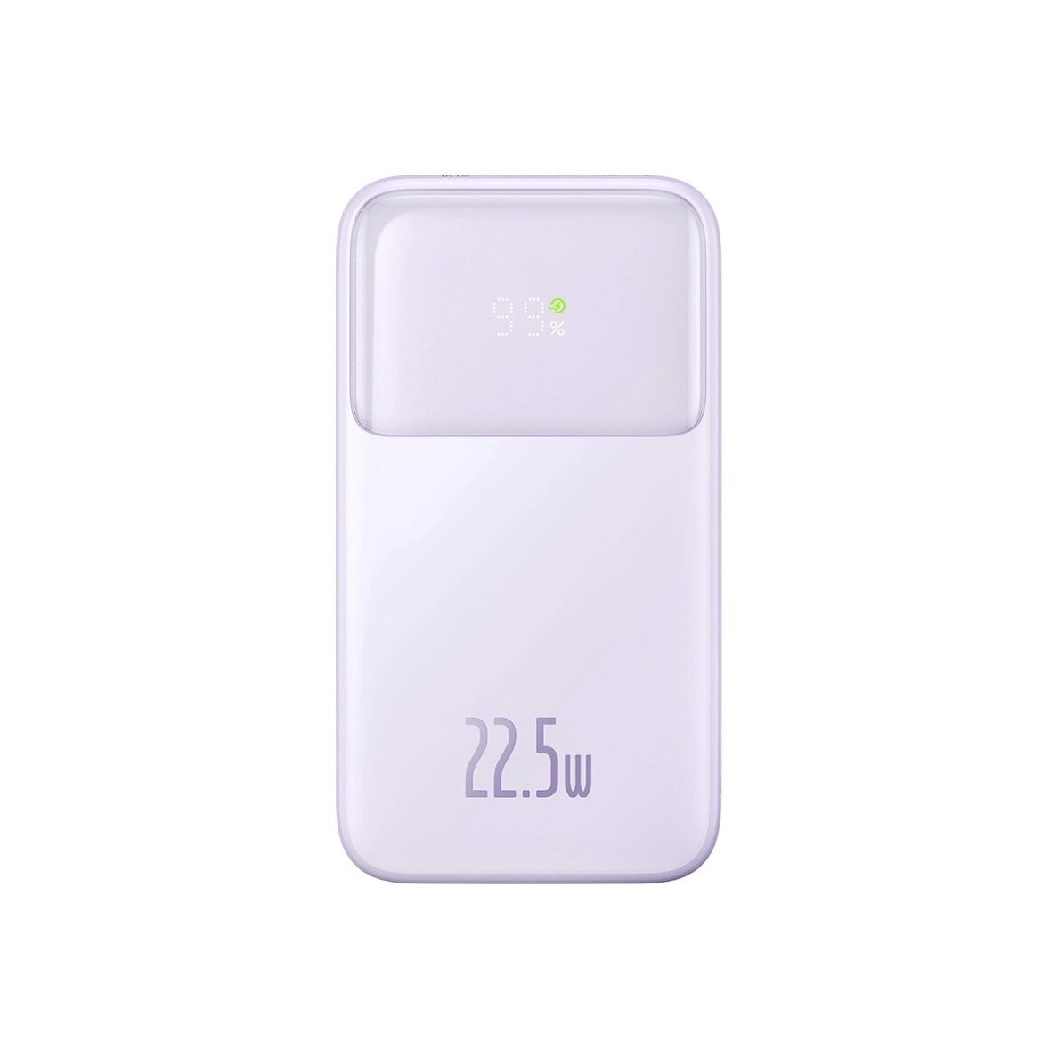 Baseus Comet Series powerbankdisplay 20000mAh 22.5W - violetinis + USB-A / USB-C Kabelis 1 Baseus Comet Series powerbankdisplay 20000mAh 22.5W - violetinis + USB-A / USB-C Kabelis 1