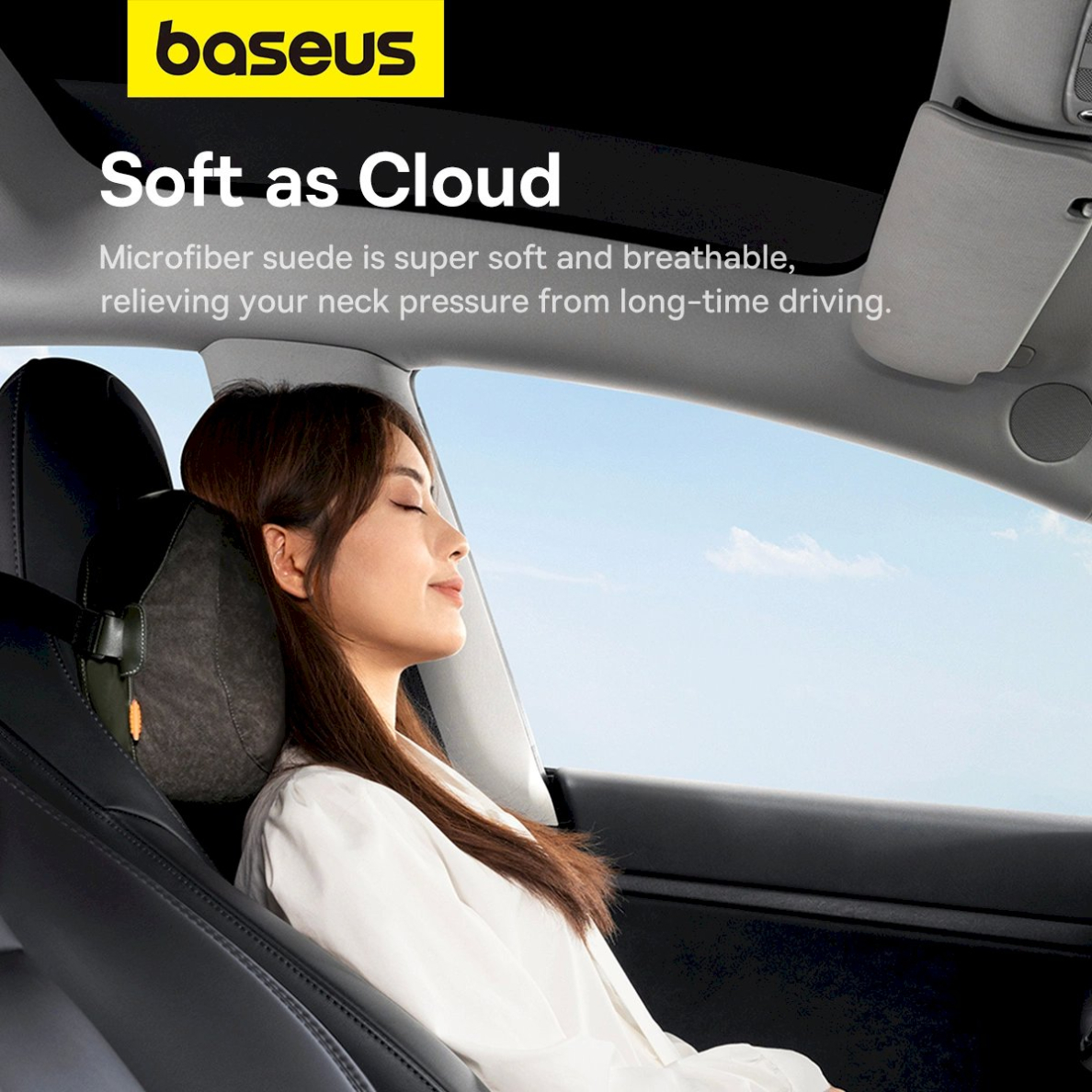 Baseus ComfortRide Series car headrest cushion2 materials - tamsiai žalias 13 Baseus ComfortRide Series car headrest cushion2 materials - tamsiai žalias 13