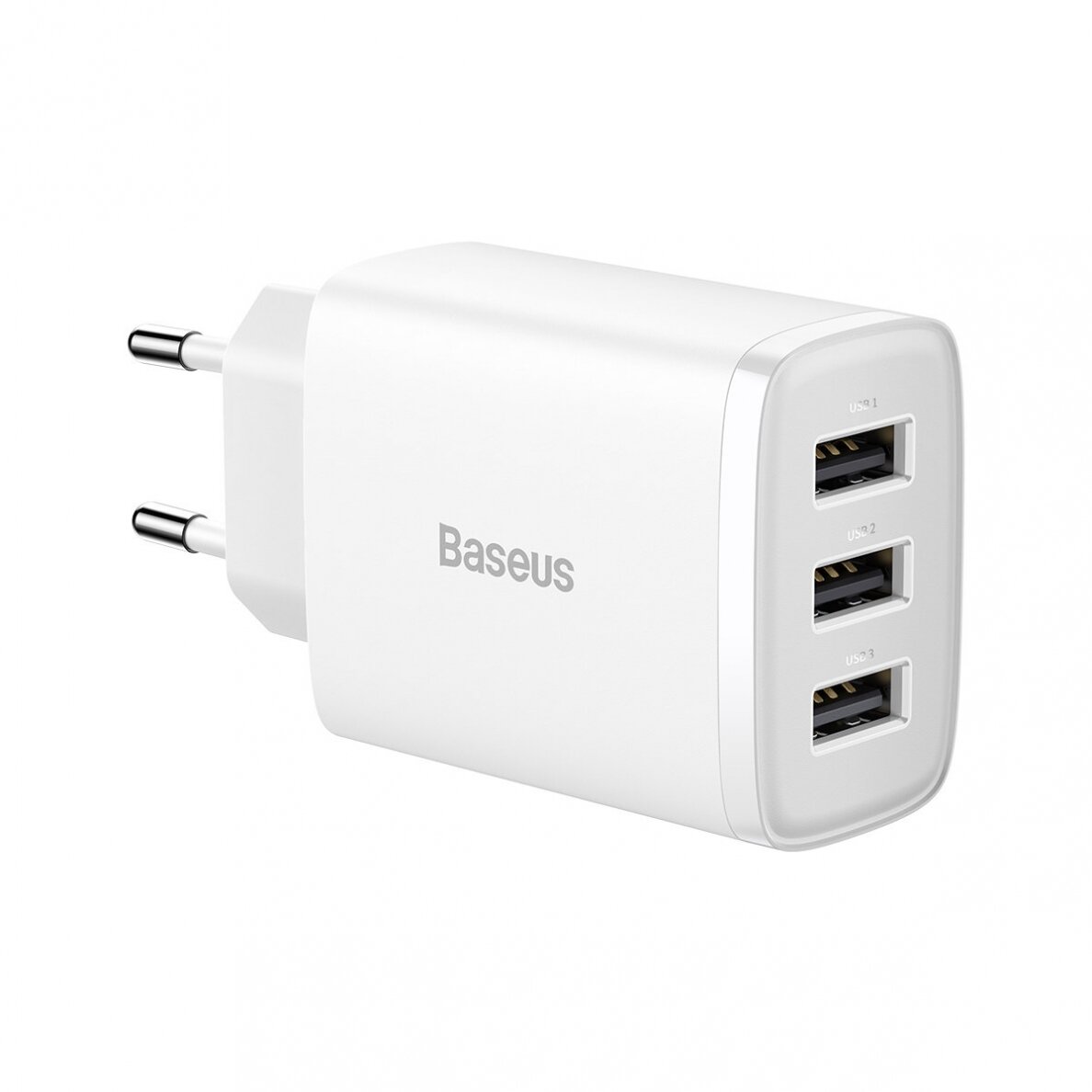 Baseus Compact Charger 3U 17W EU Baltas