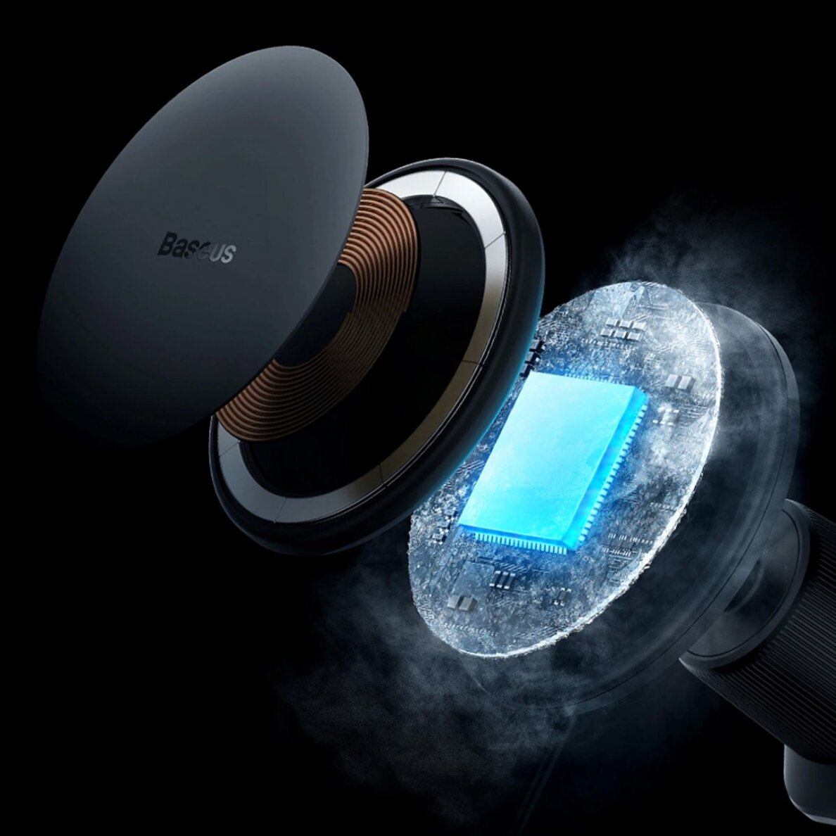 Automobilinis laikiklis Baseus CW01 iPhone telefonui su 15 W indukciniu įkrovikliu ventiliacijos angai – juodas 11 Automobilinis laikiklis Baseus CW01 iPhone telefonui su 15 W indukciniu įkrovikliu ventiliacijos angai – juodas 11