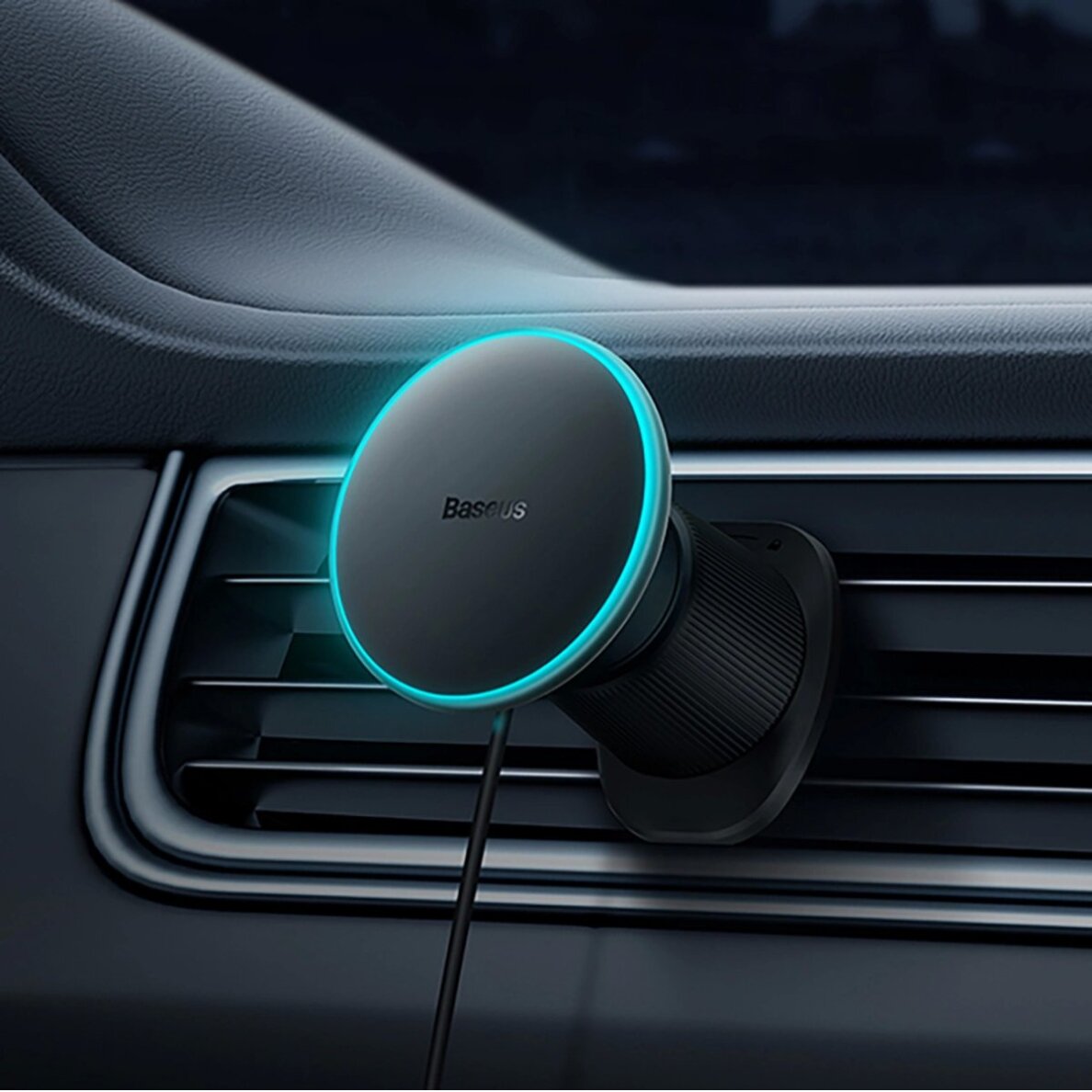 Automobilinis laikiklis Baseus CW01 iPhone telefonui su 15 W indukciniu įkrovikliu ventiliacijos angai – juodas 12 Automobilinis laikiklis Baseus CW01 iPhone telefonui su 15 W indukciniu įkrovikliu ventiliacijos angai – juodas 12