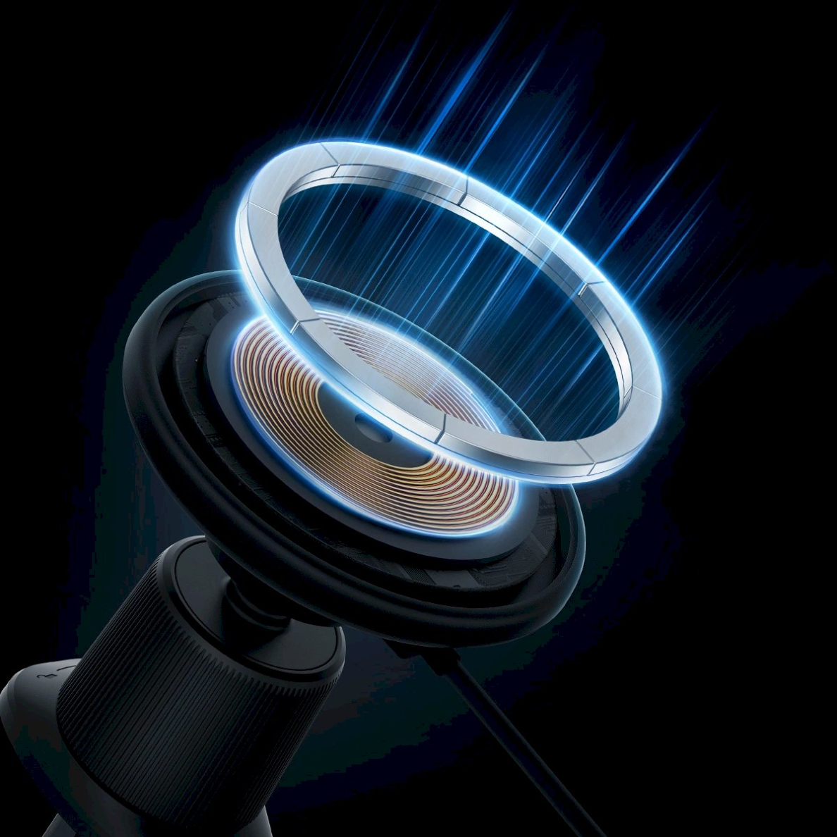 Baseus CW01 automobilinis laikiklis iPhone su 15W belaidžiu įkrovikliu, montavimas ant grotelių – juodas 7 Baseus CW01 automobilinis laikiklis iPhone su 15W belaidžiu įkrovikliu, montavimas ant grotelių – juodas 7