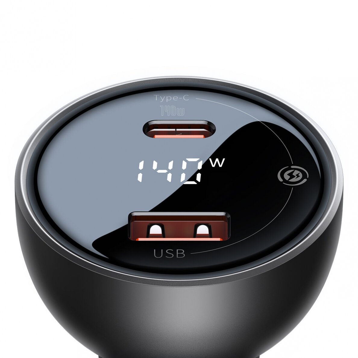 Baseus Digital Display fast car charger USB-A / USB-C PD3.1 140W Juodas + USB-C cable Baseus Superior Series 5A 240W 1m Juodas (CGZX070001) 5 Baseus Digital Display fast car charger USB-A / USB-C PD3.1 140W Juodas + USB-C cable Baseus Superior Series 5A 240W 1m Juodas (CGZX070001) 5