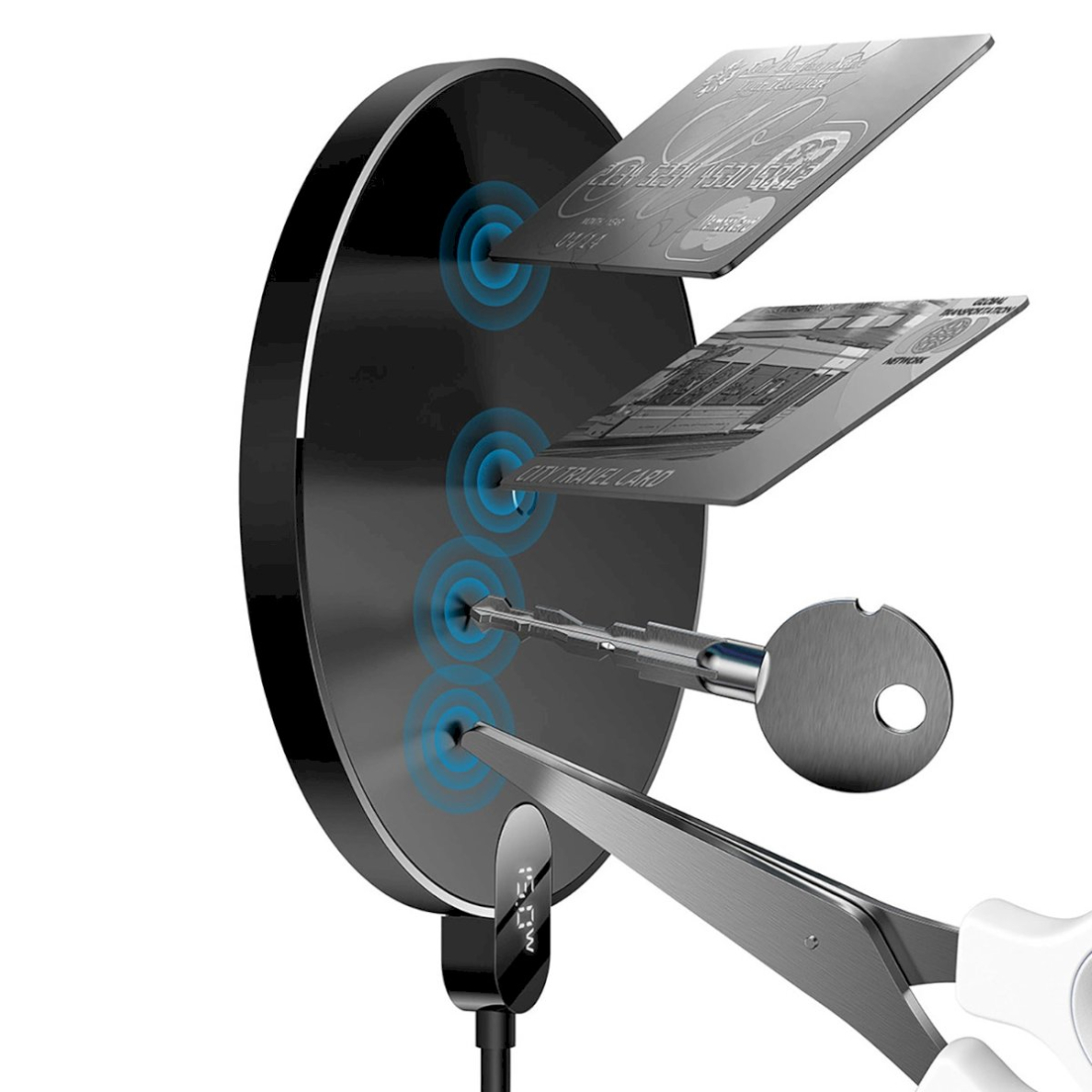 Baseus Digital LED Display Gen 2 BS-W526 belaidis įkroviklis 15W – juodas 12