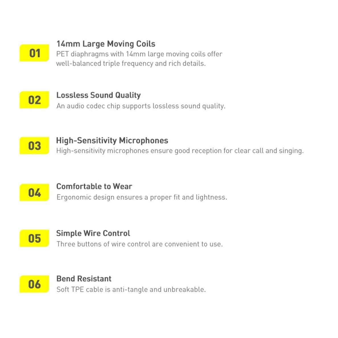 Ausinės Baseus Encok H17 3.5mm minijack wired baltos (NGCR020002) 18