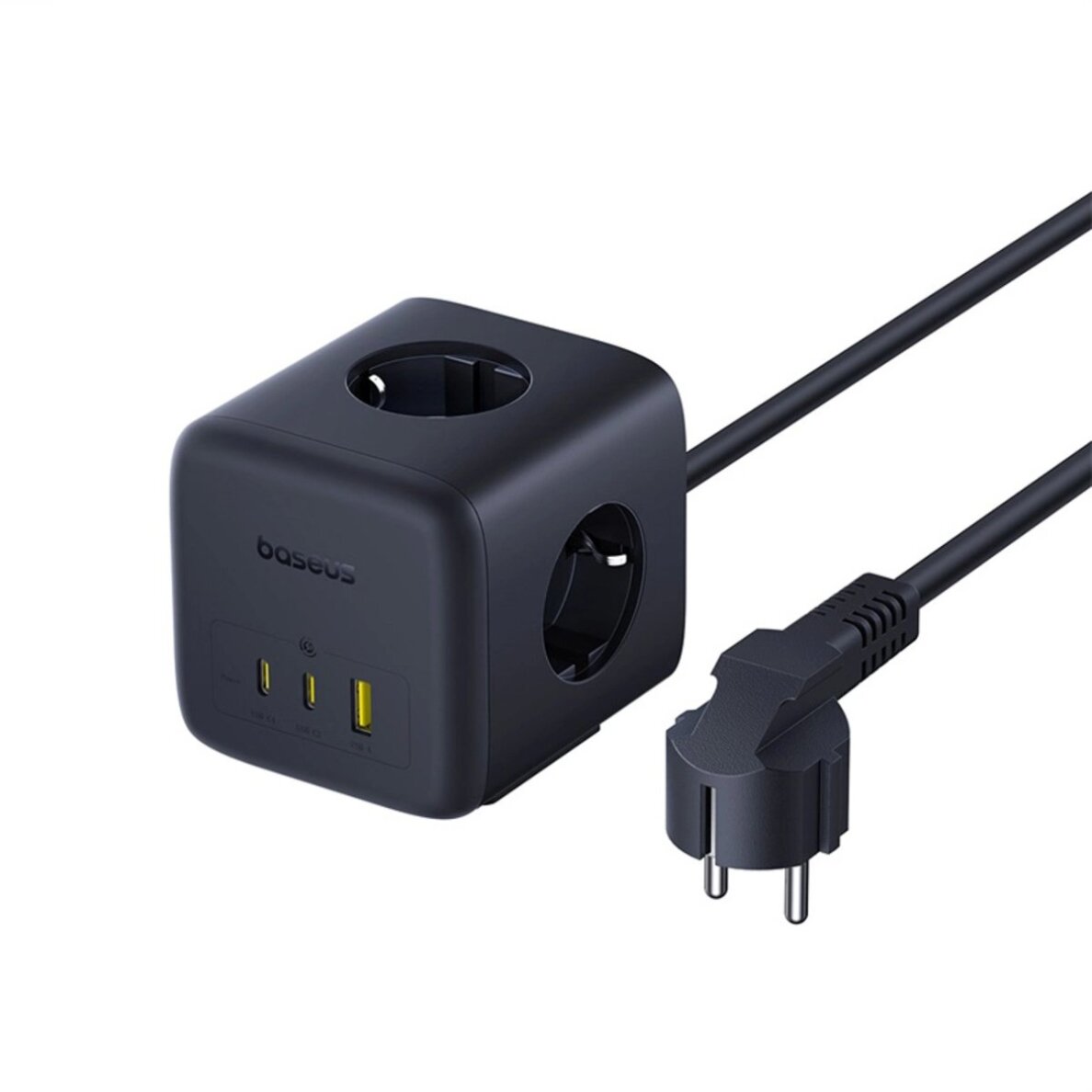 Įkrovimo stotelė Baseus EnerFill FA11 67 W su USB-A + USB-C lizdais ir 3 x EU jungtimis 1.5 m – juoda 2 Įkrovimo stotelė Baseus EnerFill FA11 67 W su USB-A + USB-C lizdais ir 3 x EU jungtimis 1.5 m – juoda 2