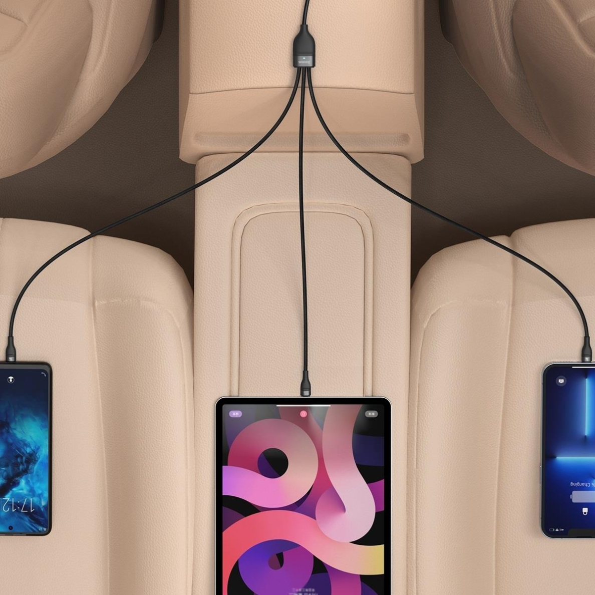 Kabelis Baseus Flash Series II USB Type C / USB Type A - USB Type C / Lightning / micro USB 100 W 1.5 m Juodas (CASS030201) 7 Kabelis Baseus Flash Series II USB Type C / USB Type A - USB Type C / Lightning / micro USB 100 W 1.5 m Juodas (CASS030201) 7