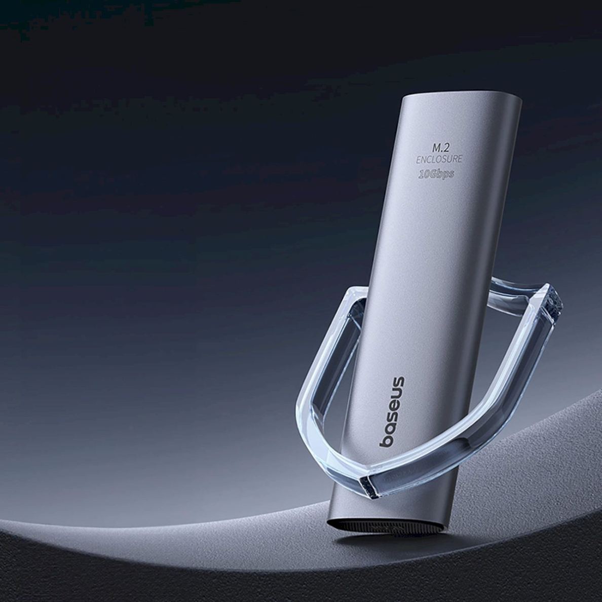 Baseus FlyJoy M.2 NVMe 10 Gb/s SSD dėklas – pilkas 11