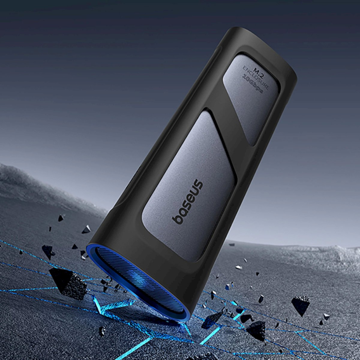 Baseus FlyJoy M.2 NVMe 10 Gb/s SSD dėklas – pilkas 9